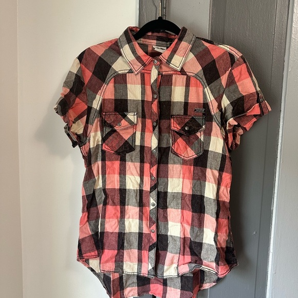 Harley-Davidson Red and Black Checkered Shirt - Picture 1 of 4